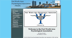 Desktop Screenshot of fwapa.org